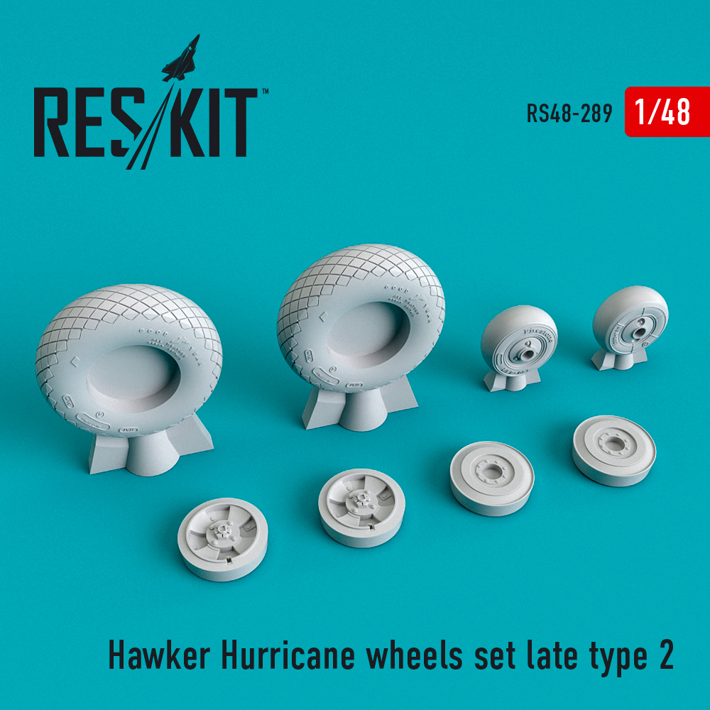 1/48 Hawker Hurricane wheels set late type 2