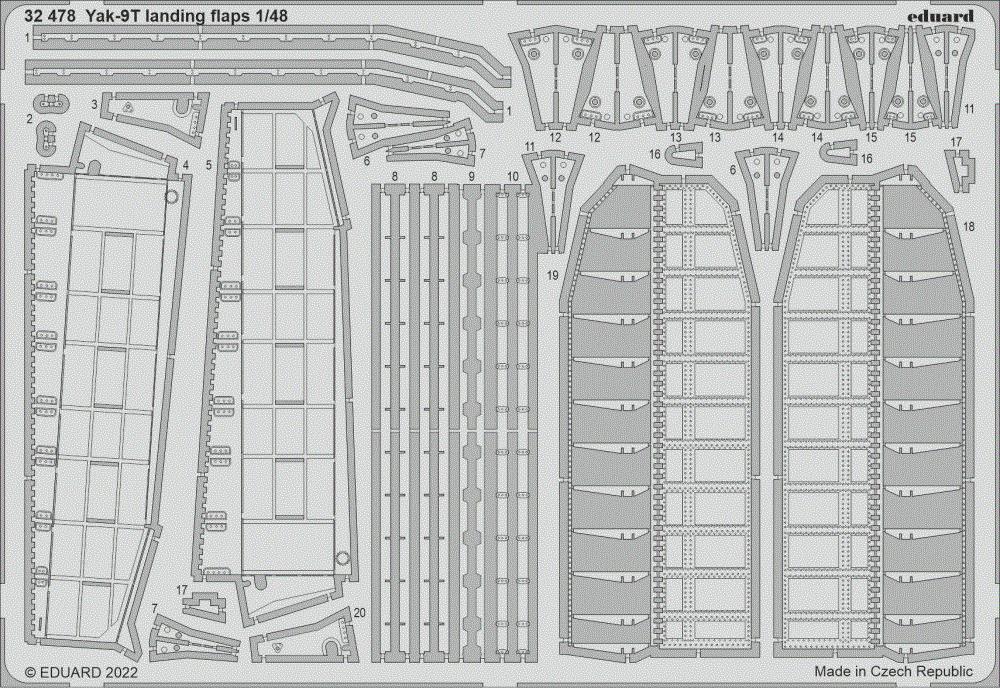 SET Yak-9T landing flaps (ICM)