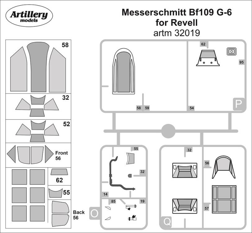 1/32 Masks for Bf 109G-6 (REV)