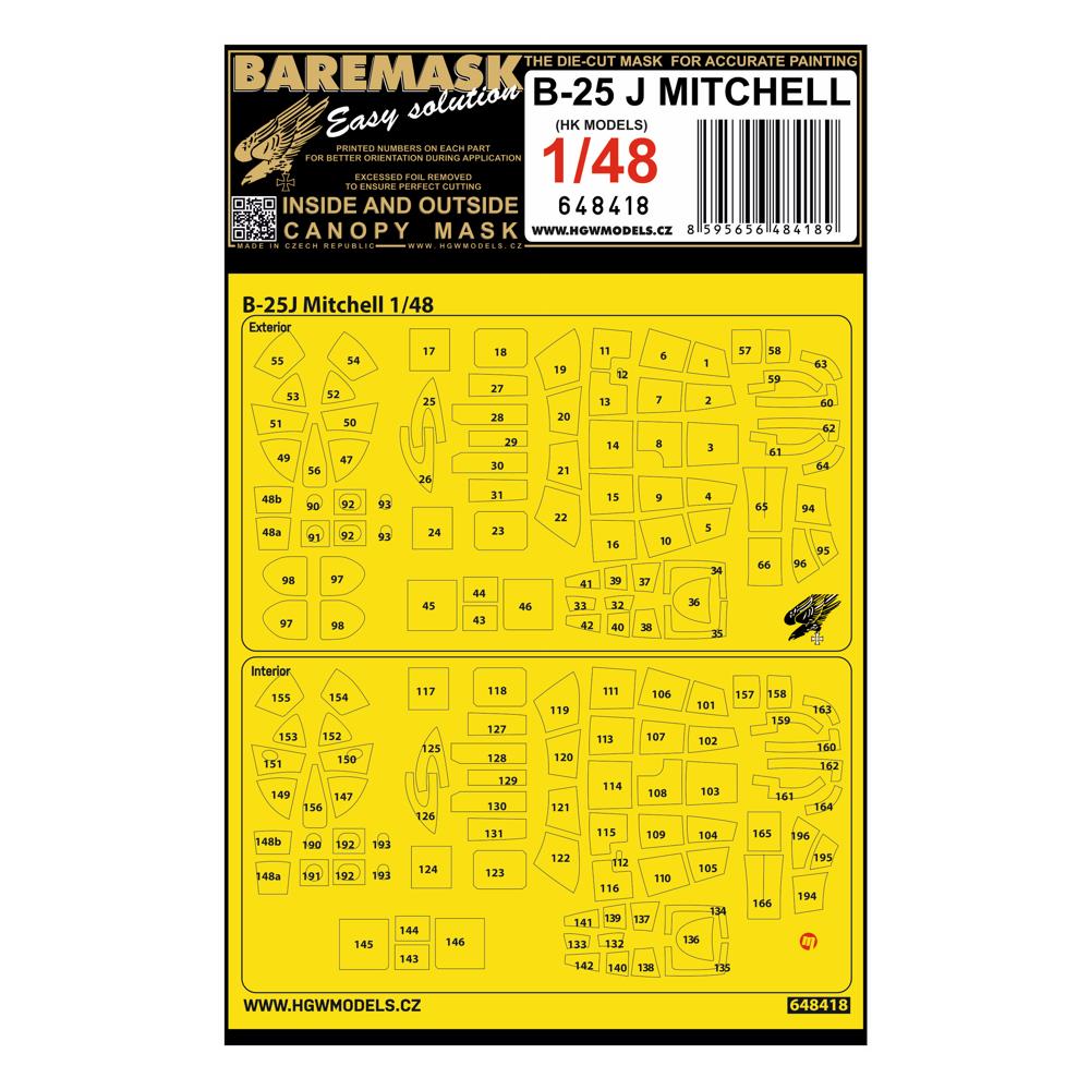 1/48 Mask B-25J Mitchell (HK MODELS)