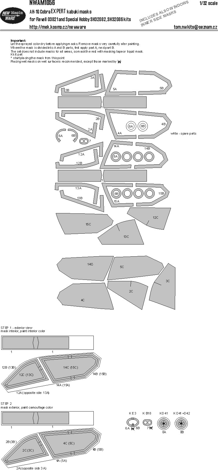 1/32 Mask AH-1G Cobra EXPERT (REV/SP.HOB.)