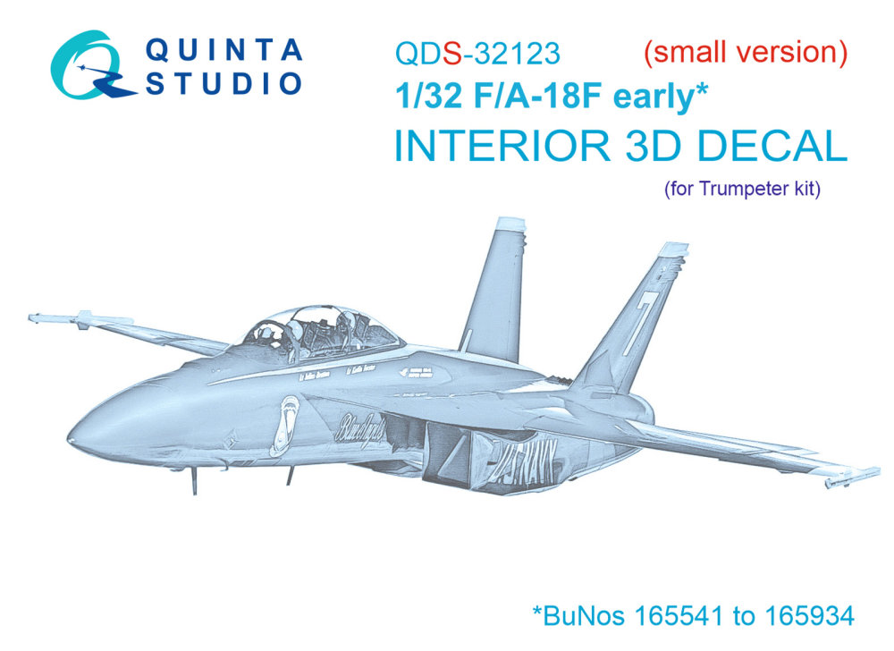 1/32 F/A-18F early 3D-Printed&col. Interior SMALL