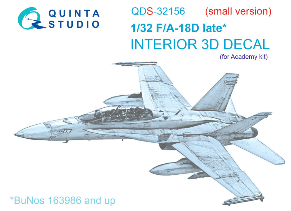 1/32 F/A-18D late 3D-Printed&col. Interior SMALL