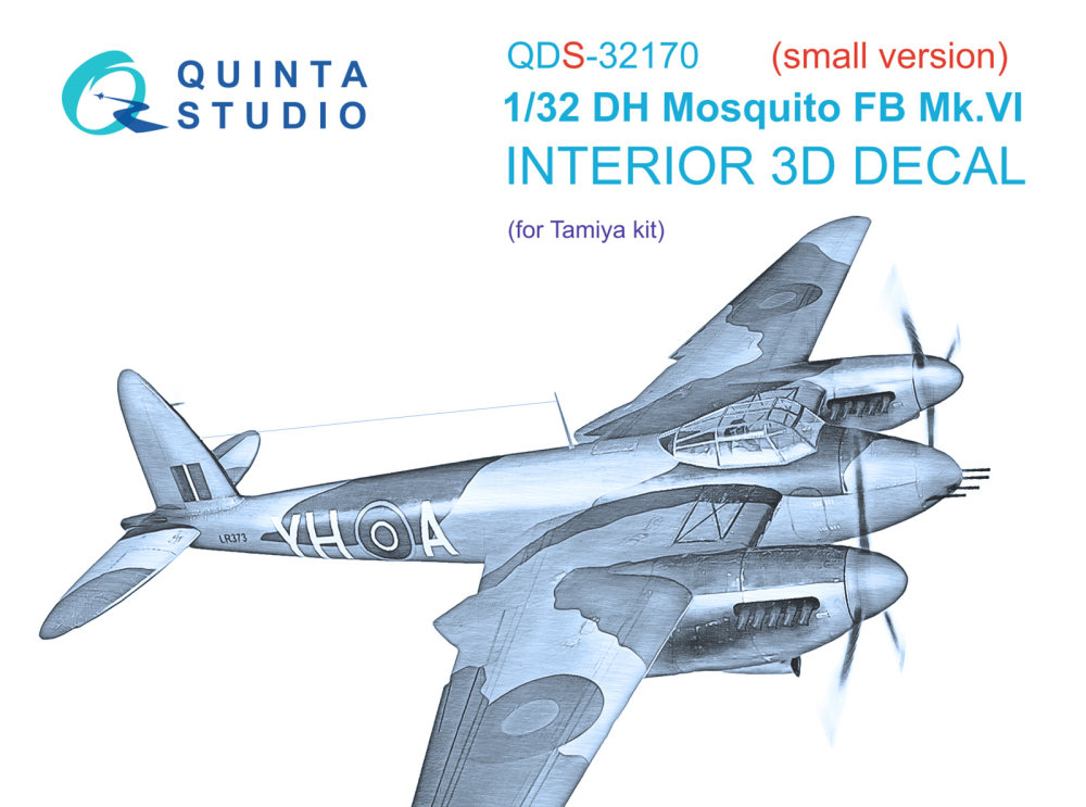 1/32 DH Mosquito FB Mk.VI 3D-Print.&col.Int. SMALL