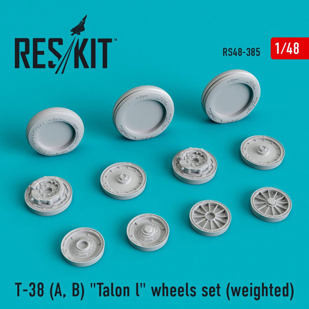 1/48 T-38 (A, B) 'Talon l' wheels set (weighted) 