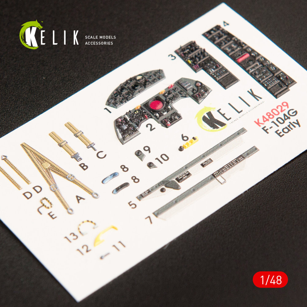 1/48 F-104G 'Starfighter' early type interior 3D