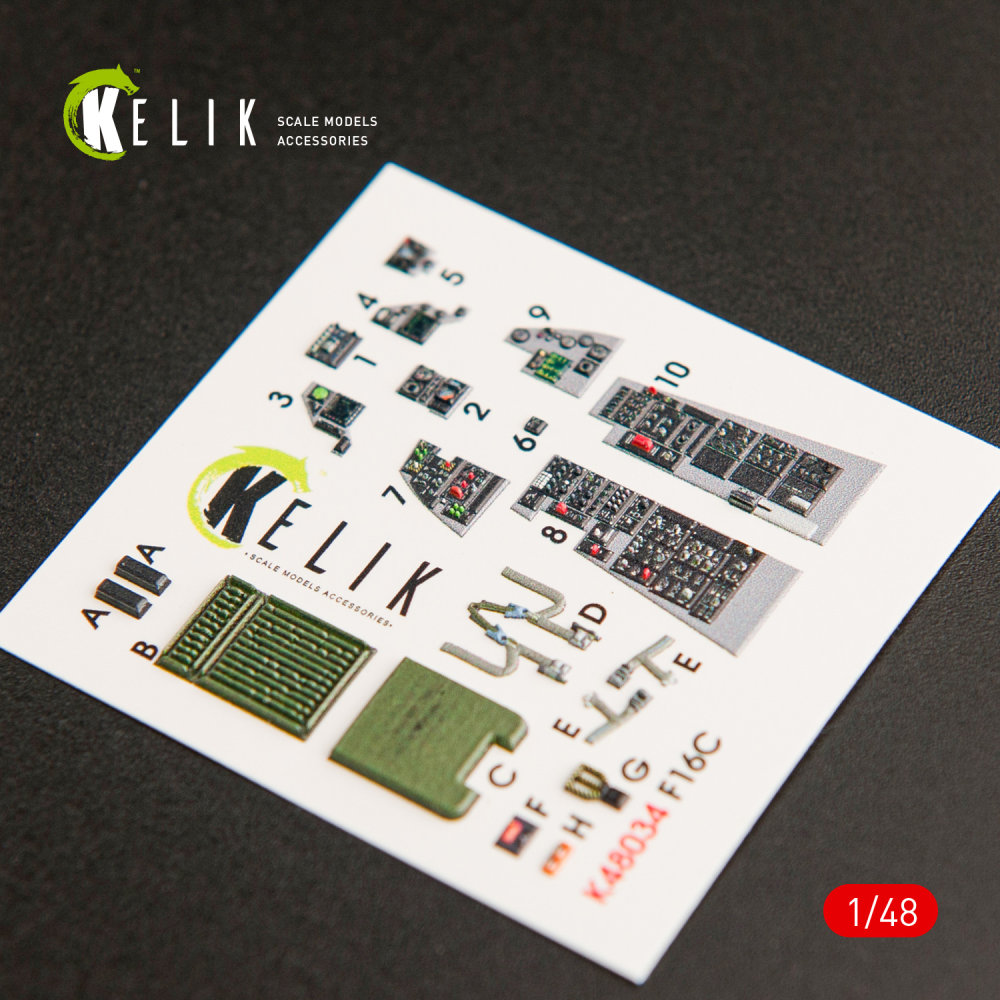 1/48 F-16C 'Fighting Falcon' interior 3D decals