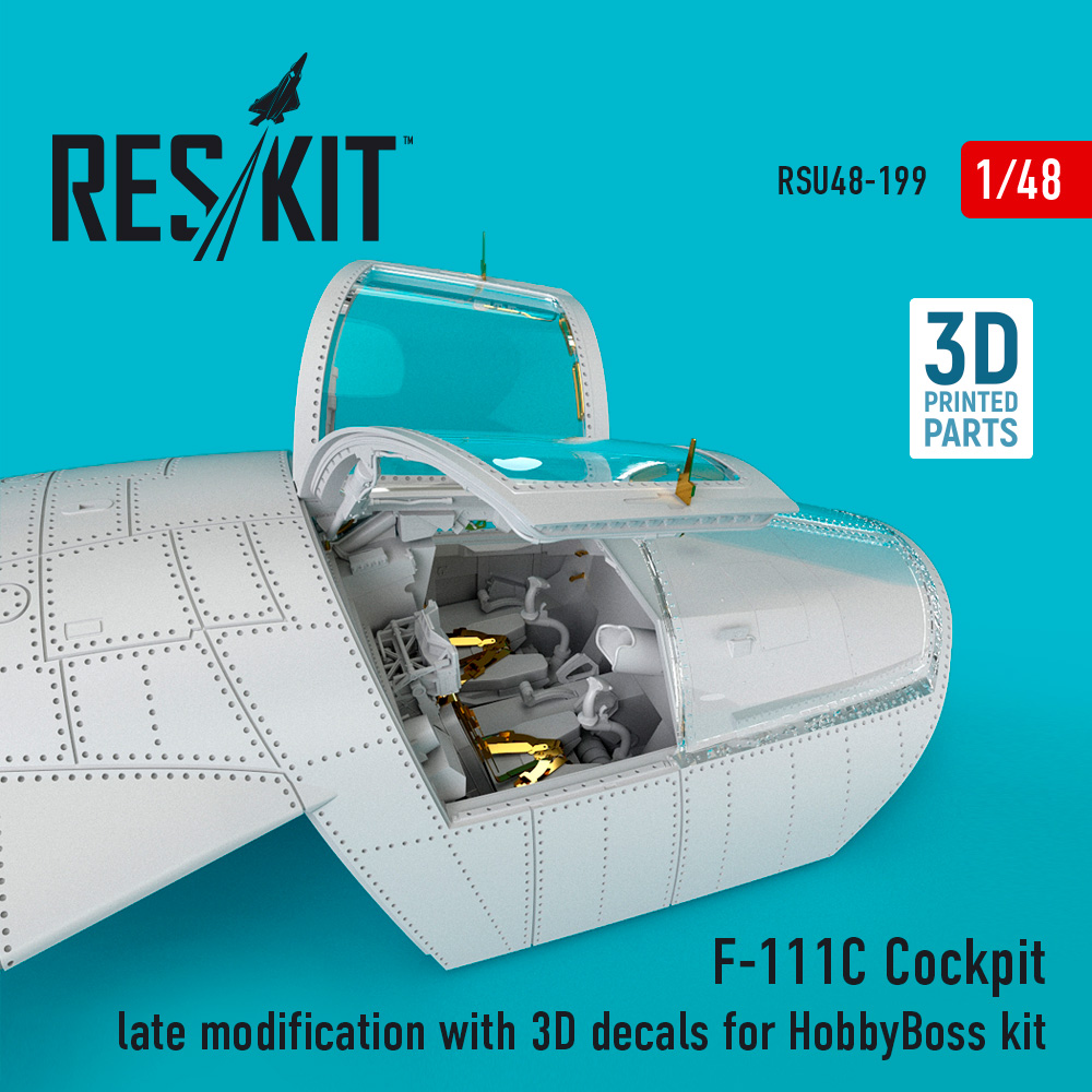 1/48 F-111C Cockpit late modification w/ 3D decals