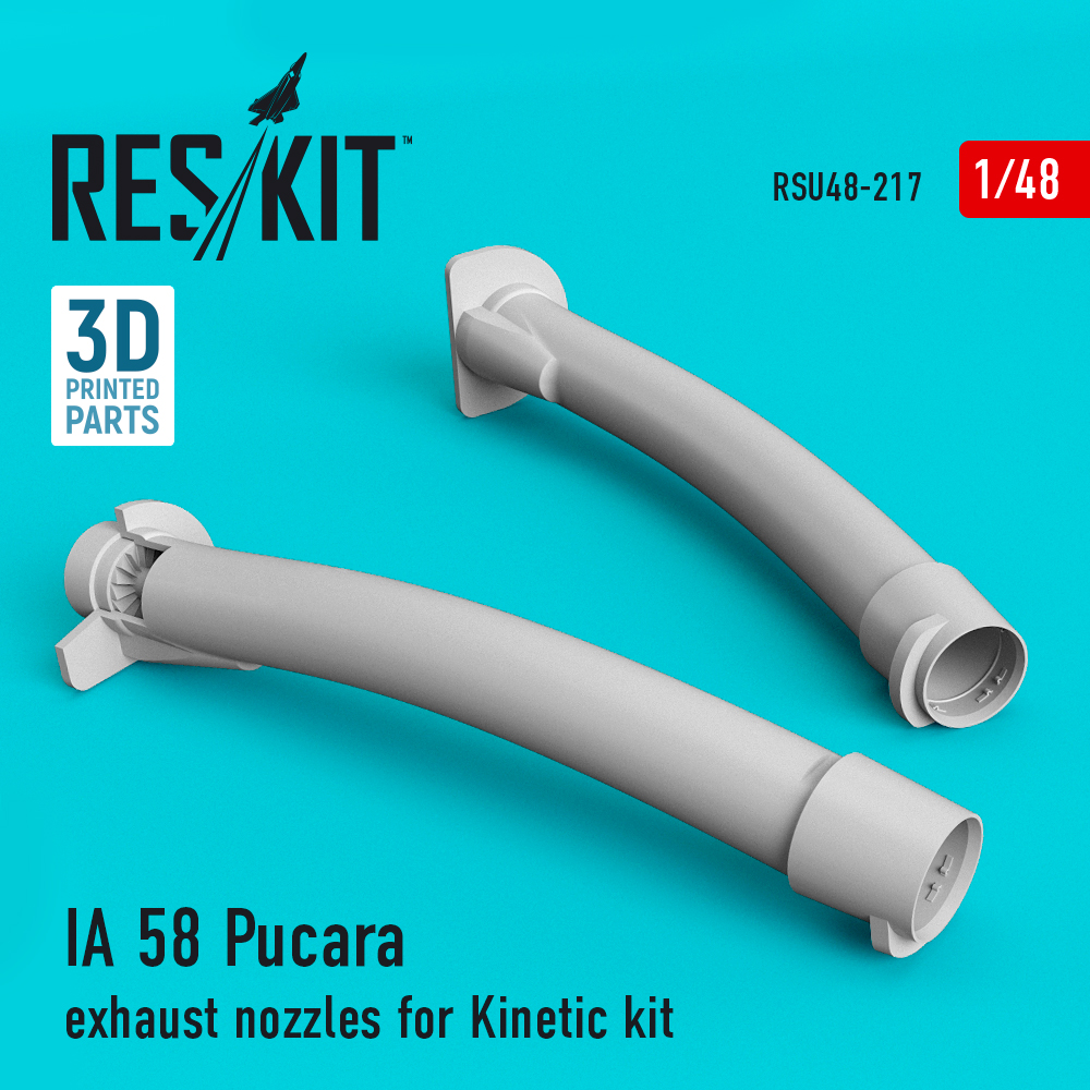 1/48 IA 58 Pucara exh. nozzles (KIN) 