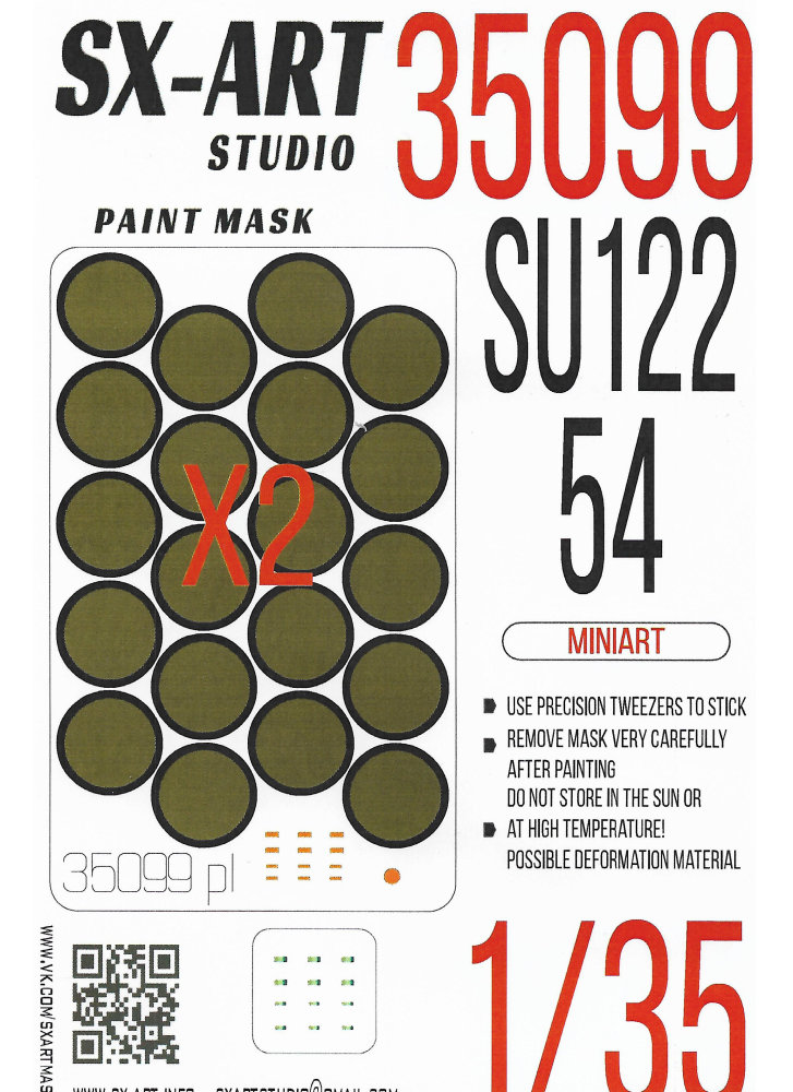 1/35 Paint mask Su-122-54 (MINA)