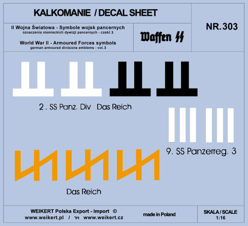 1/16 German Armoured Forces symbols - part 3