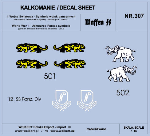 1/16 German Armoured Forces symbols - part 7