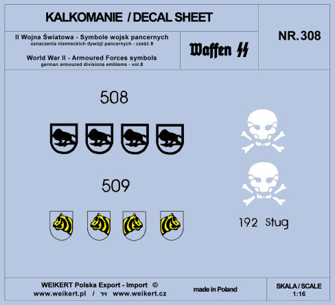 1/16 German Armoured Forces symbols - part 8