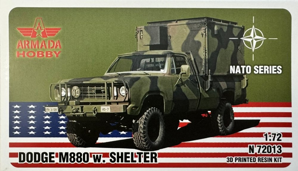 1/72 Dodge M880 with Shelter (3D resin kit)