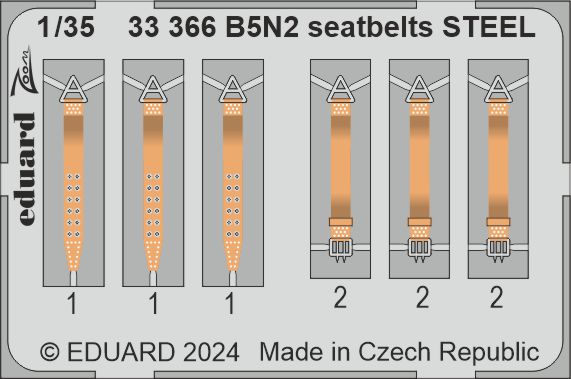 1/35 B5N2 seatbelts STEEL (BORDER M.)