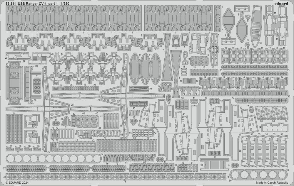 1/350 USS Ranger CV-4 part 1 (TRUMP)