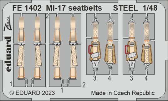 1/48 Mi-17 seatbelts STEEL (TRUMP)