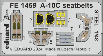 1/48 A-10C seatbelts STEEL (G.W.H.)