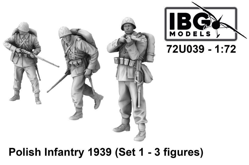 1/72 Polish Infantry 1939 - Set No.1 (3 fig.)