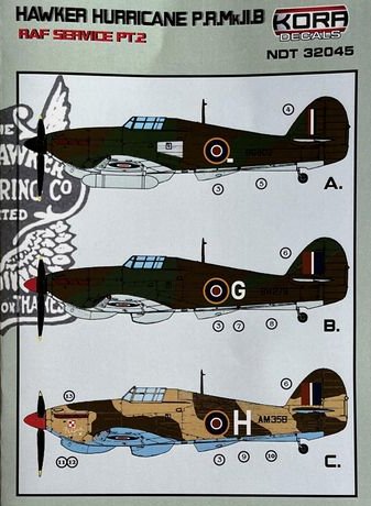 1/32 Decals Hawker Hurricane PR Mk.IIB RAF, Part 2