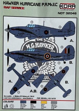 1/32 Decals Hawker Hurricane PR Mk.IIC RAF Service