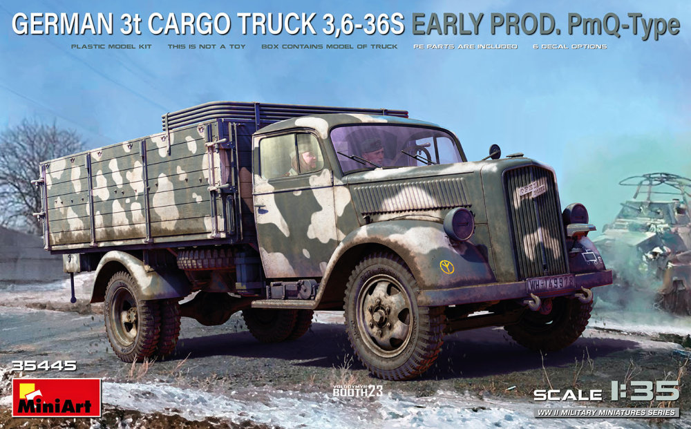 1/35 German 3t Cargo Truck 3,6-36S Early PmQ-Type