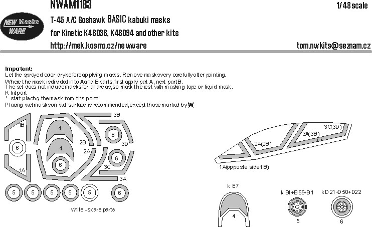 1/48 Mask T-45A/C Goshawk BASIC (KIN)