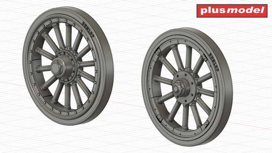 1/35 Canadian MG carrier wheels pattern B (3D Pr.)