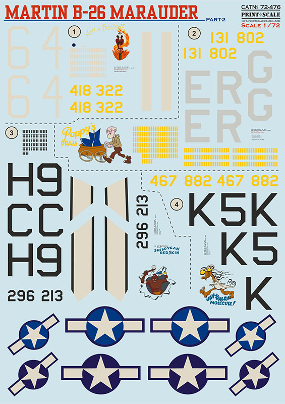 1/72 B-26 Marauder - Part 2 (wet decal)