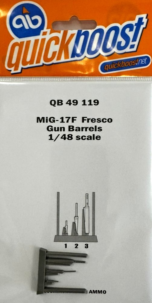 1/48 MiG-17F Fresco gun barrels (AMMO)