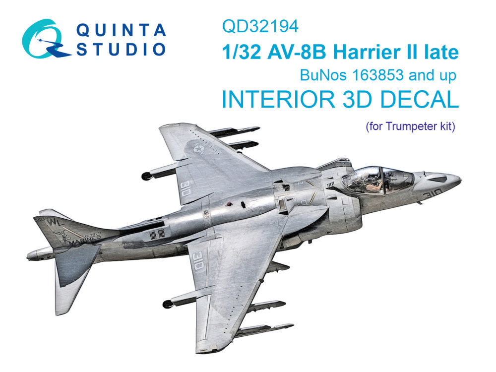 1/32 AV-8B Harrier II late 3D-Print.&col.Interior 