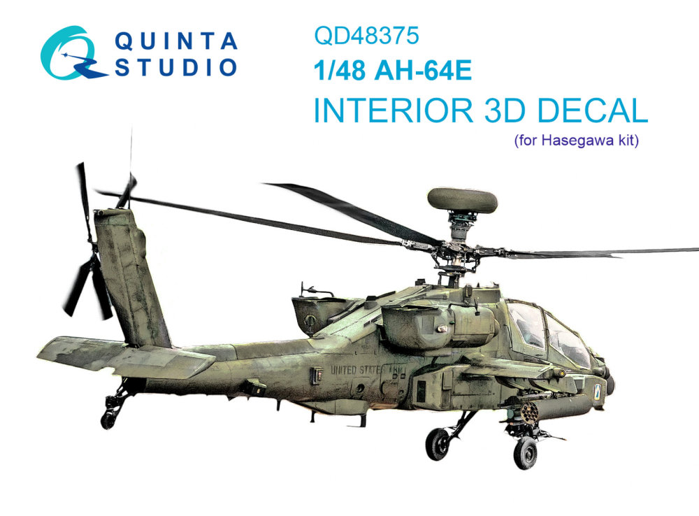 1/48 AH-64E 3D-Print.&colour.Interior (HAS)