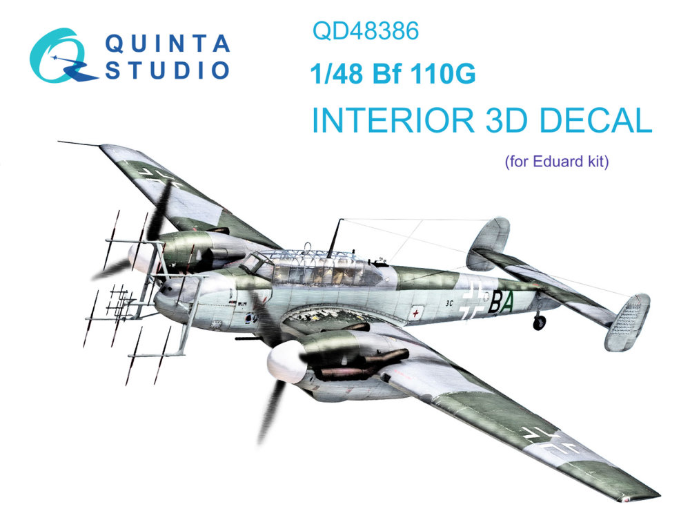 1/48 BF 110G 3D-Print.&col.Interior (EDU)