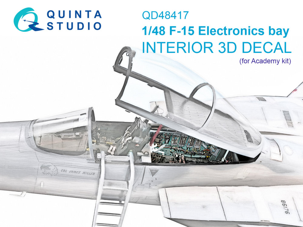 1/48 F-15C Eletronics bay 3D-Print.&col.Interior