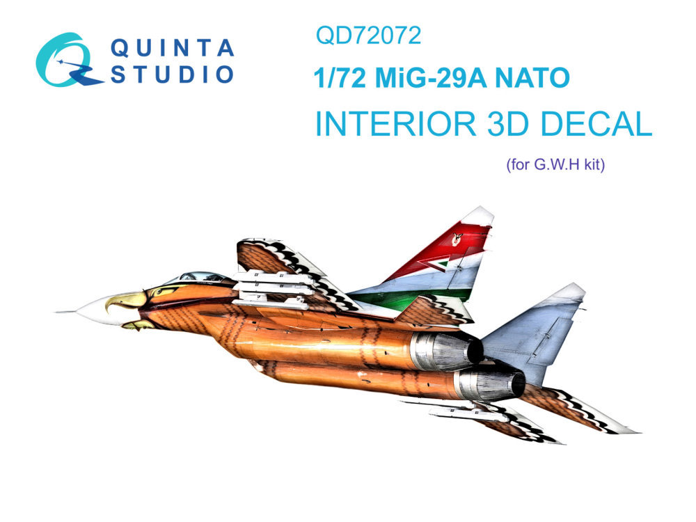 1/72 MiG-29A NATO 3D-Print.&col.Interior (GWH)