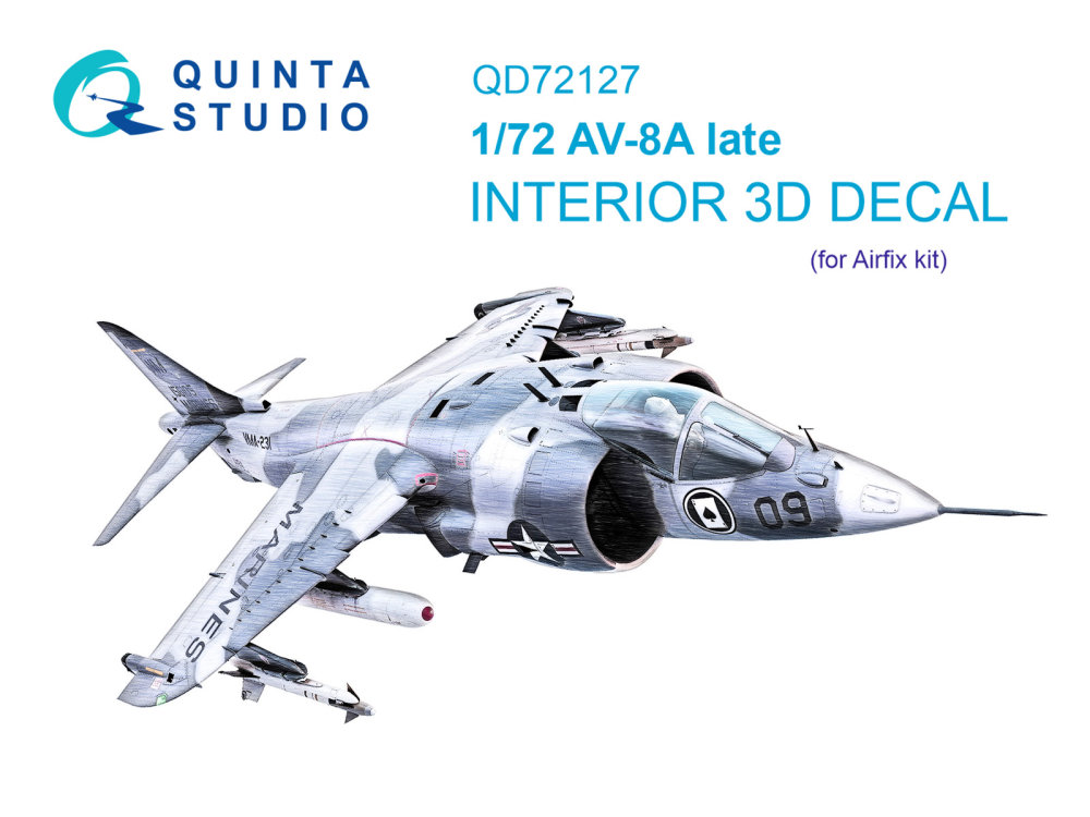 1/72 AV-8A late 3D-Print.&col.Interior (AIRF)