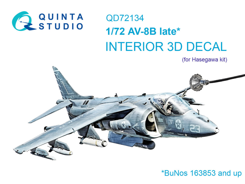 1/72 AV-8B late 3D-Print.&col.Interior (HAS)