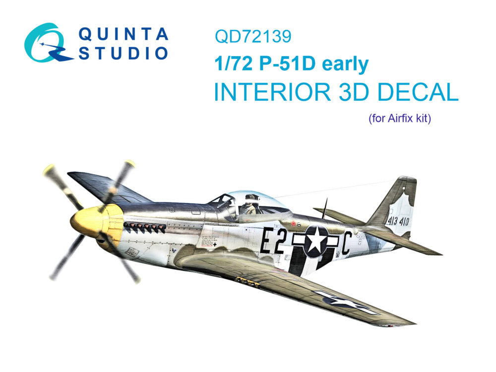 1/72 P-51D early 3D-Print.&col.Interior (AIRF)