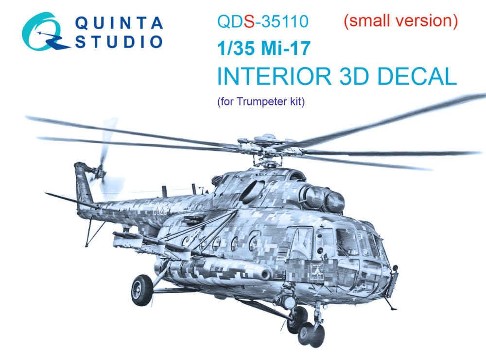 1/35 Mi-17 3D-Print.&col.Interior (TRUMP) SMALL