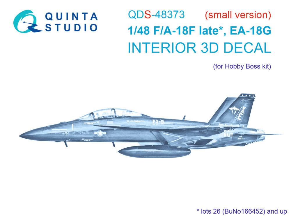 1/48 F/A-18F late / EA-18G 3D-Print.&col.Interior 