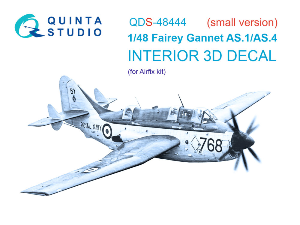 1/48 Fairey Gannet AS.1/AS.4 3D-Print.&col.Inter.