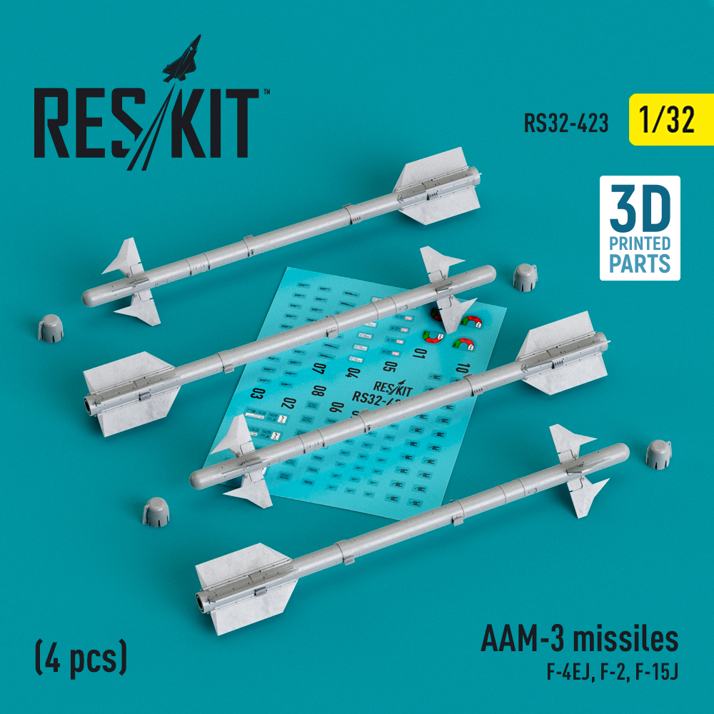 1/32 AAM-3 missiles (4 pcs.) 3D Print 