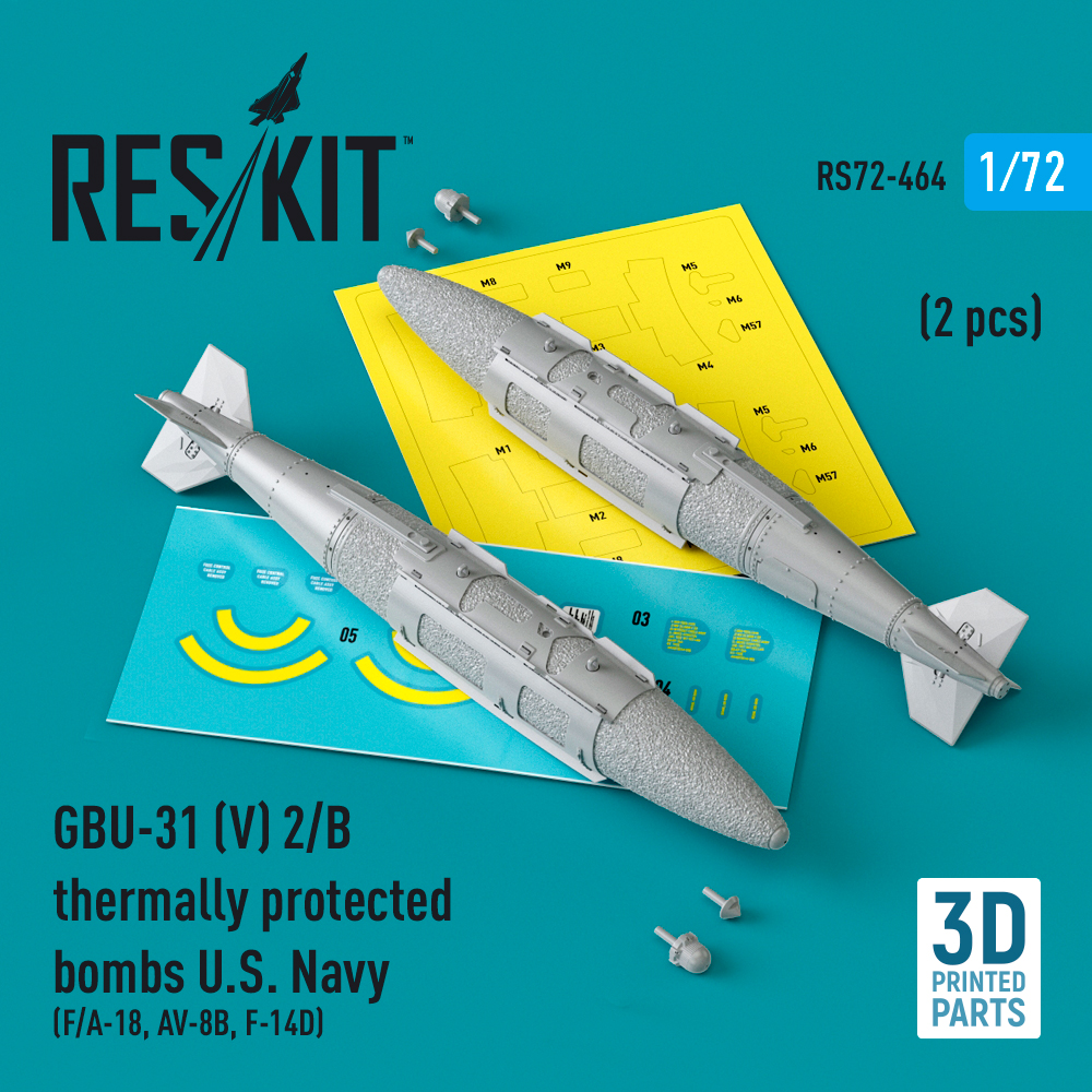 1/72 GBU-31 (V) 2/B thermally prot.bombs U.S. Navy