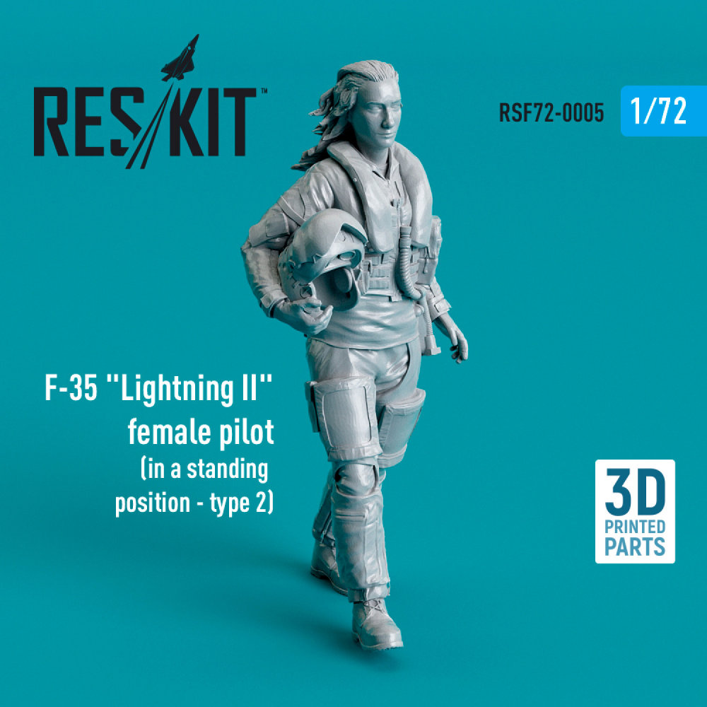 1/72 F-35A Lightning II female pilot standing 2