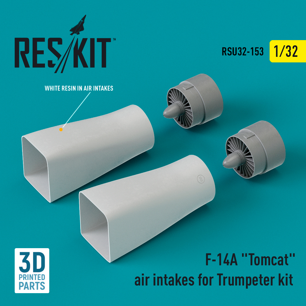 1/32 F-14A 'Tomcat' air intakes (TRUMP) 3D Print 