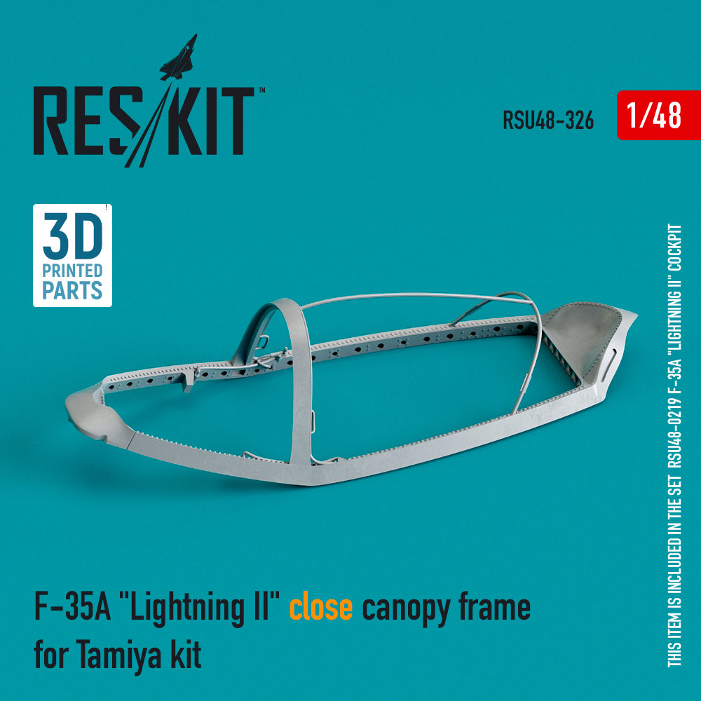 1/48 F-35A 'Lightning II' close canopy frame (TAM)