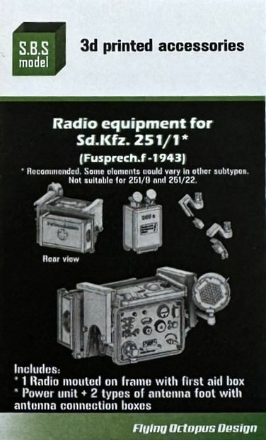 1/35 Sd.Kfz.251/1 Radio Equipment, Fuspr.1943 (3D)