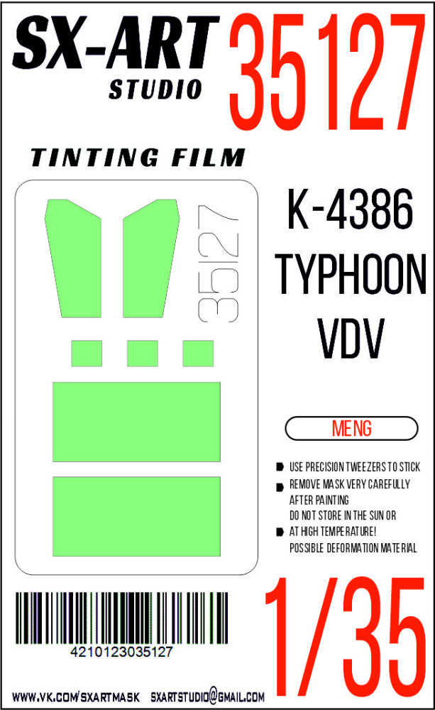 1/35 Tinting film K-4386 Typhoon-VDV (MENG)