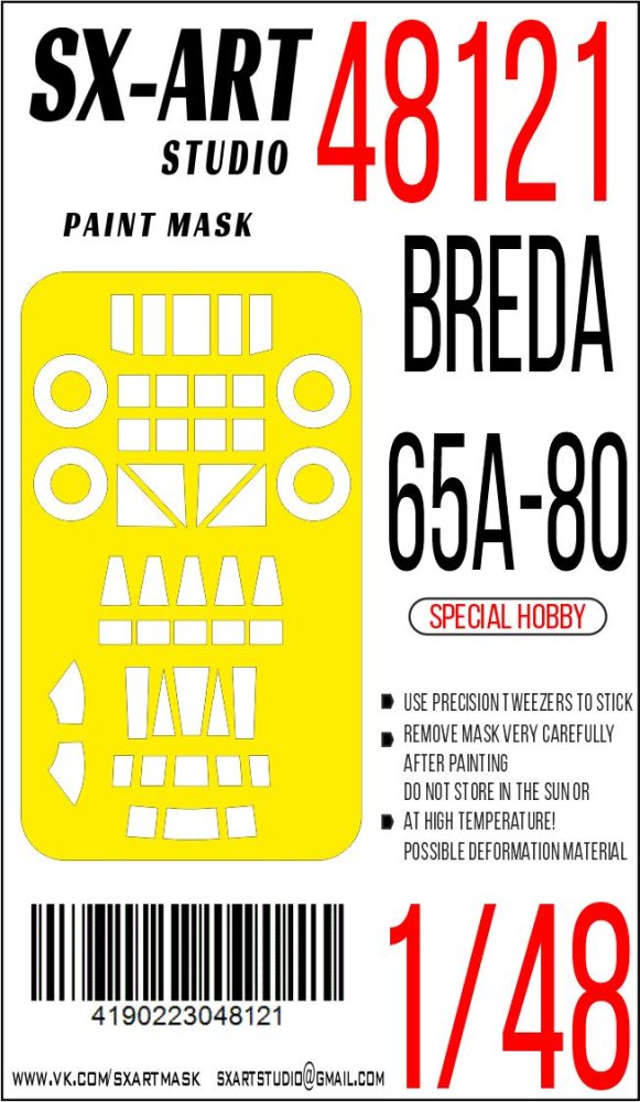1/48 Paint mask Breda 65A-80 (SP.HOB.)