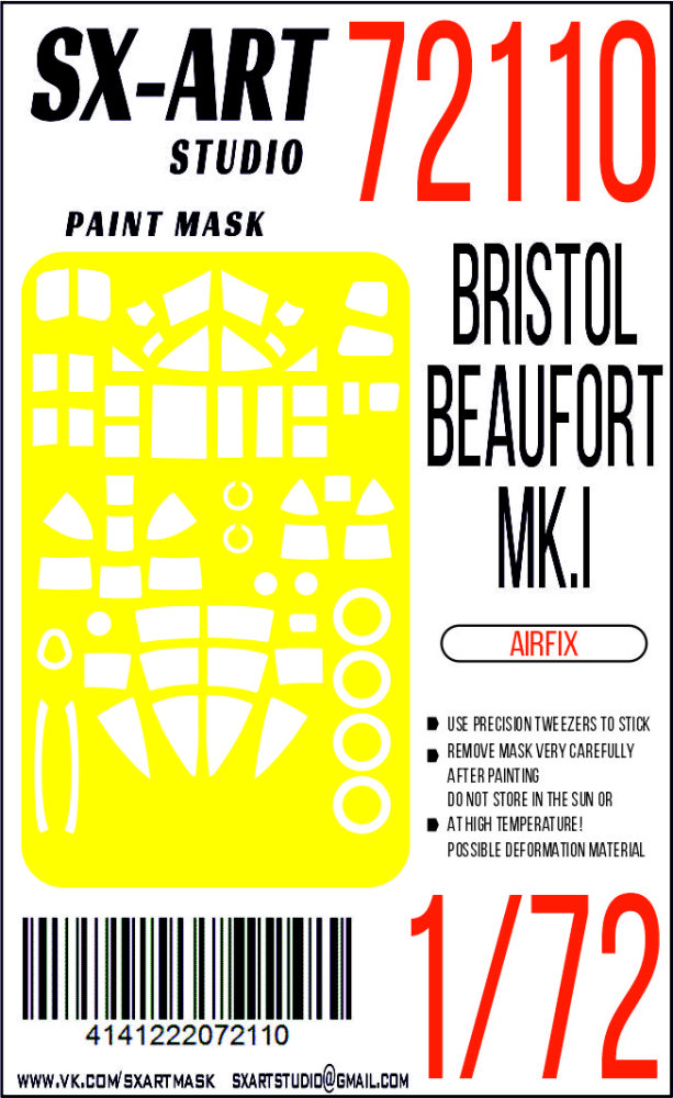 1/72 Paint mask Bristol Beaufort Mk.I (AIRF)